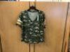 Natural Reflections Varsity Camo Tee, Large, Appears New