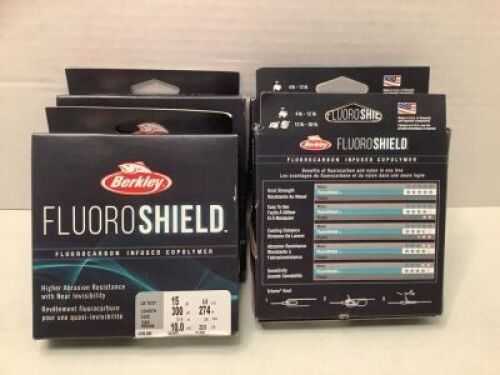 Lot of (4) Fluoro Shield Fluorocarbon Infused Copolymer, Appears New