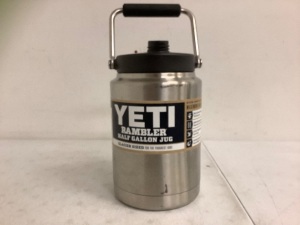 Yeti Rambler 1/2 Gallon Jug, E-Commerce Return/Scratched, Missing Cap, Sold as is