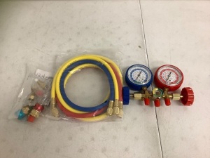 AC Gauge Set for Car AC System, Appears New