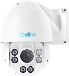 REOLINK PTZ Security Camera Outdoor 5MP Super HD, 360° Pan 90° Tilt, 4X Optical Zoom, 2.7-12 mm Motorized Auto-Focus Lens, 190ft IR Night Vision, IP66 Waterproof, PoE IP Camera, RLC-423