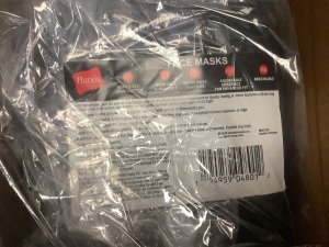 Box of 500 Hanes Face Masks, Appears New