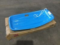 Kids Outdoor Plastic Toboggan Snow Sled Board w/ Pull Rope, Handles - 35in