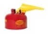 Eagle UI-25-FS Type I Metal Safety Can w/ F-15 Funnel, 11-1/4" W x 10" D, 2-1/2 Gallon Capacity, Red. Appears New.