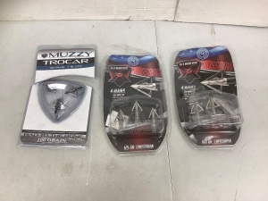 Lot of (3) Broadheads, E-Comm Return