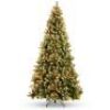 6'&nbsp;Pre-Lit Pre-Decorated Christmas Tree w/ Flocked Tips, Pine Cones