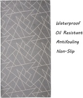 (2) Vantextile Area Rugs,Trellis Design, Indoor & Outdoor Waterproof Non-Slip, Grey (80x150cm/31.5x59inch). Appears New