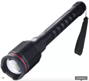 iProtec 10,000-Lumen Rechargeable Flashlight, E-Comm Return