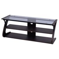 Costway 3-Tier Tempered Glass Top TV Stand Entertainment Center&nbsp;