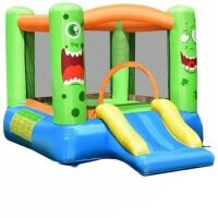Costway&nbsp;Inflatable Bounce House Jumping Castle with Slide - No Blower&nbsp;
