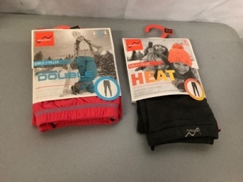 Lot of (2) Girls Baselayer, Medium, Appears New
