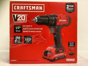 Craftsman Drill/Driver Kit, Untested, E-Commerce Return