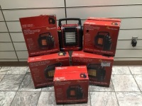 Lot of (6) Portable Propane Heaters. Untested and Unknown Conditions. Store Returns