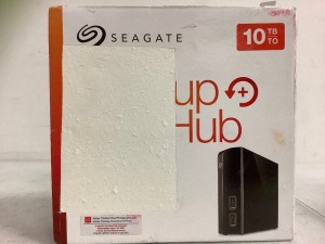 Seagate 10TB Backup + Hub, Powers Up, E-Commerce Return