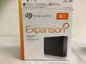 Seagate 8TB Expansion Desktop Drive, Damaged, Untested, E-Commerce Return