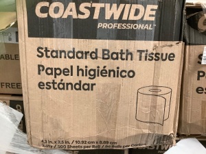 Box of Coastwide Bath Tissue 96 Rolls, Appears new