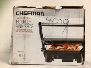 Chefman 180 Grill+Panini Press, Powers Up, E-Commerce Return