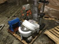 Pallet of Miscellaneous Equipment including Pottery Wheel & Commerical Juicer