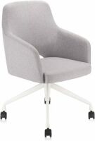 Upholstered Home Office Desk Chair with Swivel and Comfy Back Support&nbsp;