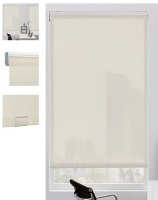 Lot of (2) GLOWE Cordless 5% Solar Roller Shades 27"&nbsp;x 72", Appears new, Retail 149.99