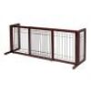 Bonnlo Freestanding&nbsp;Pine Adjustable Pet Gate&nbsp;