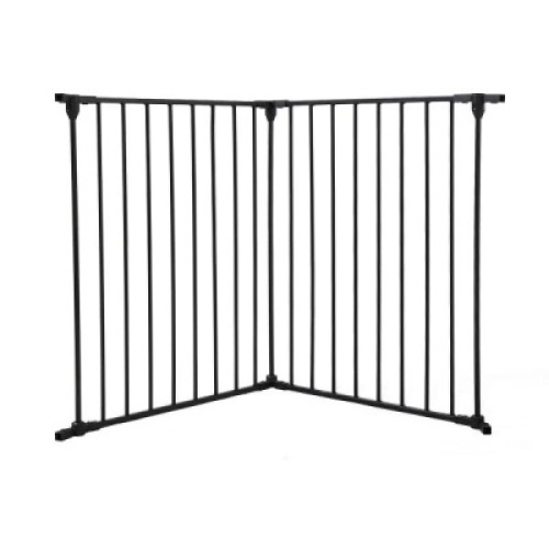 2 Panel Fireplace Fence Extension Guard for Baby, Dog