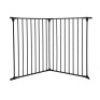 2 Panel Fireplace Fence Extension Guard for Baby, Dog