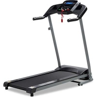 800W Folding Electric Treadmill&nbsp;w/Wheels, Safety Key, Heart Sensor