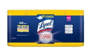 Lysol Disinfecting Wipes, Pack of 4, New