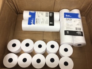 Quill Single Ply Paper Rolls, E-Comm Return