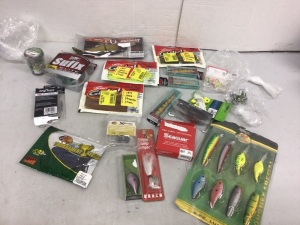 Lot of (20) Assorted Fishing Supplies, E-Comm Return