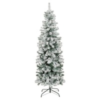  Snow Flocked Artificial Pencil Christmas Tree w/ Stand - 6ft