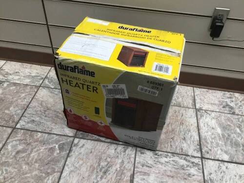 Duraflame&nbsp;1500-Watt Infrared Quartz Cabinet Electric Space Heater. Tested and Works. Store Return