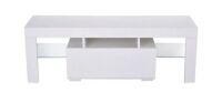 Modern Minimalist TV Cabinet with High-gloss LED Lights