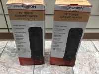 Lot of (2) Profusion 19" Ceramic Tower Heaters. Untested Store Returns