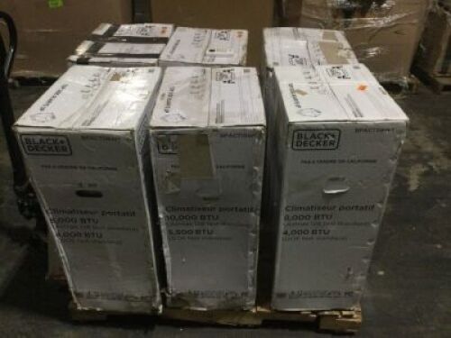 Lot of (6) Uninspected Black & Decker Portable Air Conditioners&nbsp;