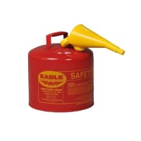 Eagle&nbsp;5 Gal Metal Gasoline Can w/Funnel. Appears New