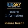 BIDDING INFORMATION - PLEASE READ!