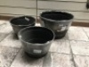 Lot of (3) Outdoor Planters. Appear New with some damage