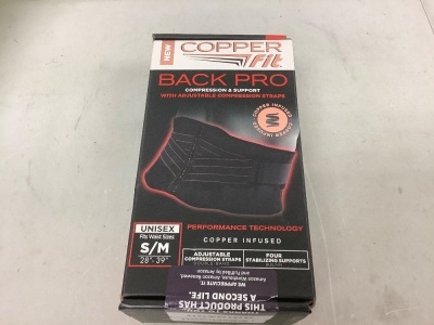 CopperFit Back Pro, S/M, E-Commerce Return