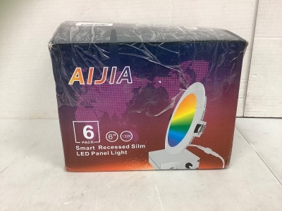 Aijia 6 Pack Recessed Slim LED Panel Lights, Appears New