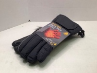 AA Battery Heated Snow Gloves, Medium, Untested, Appears New