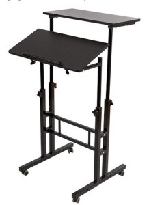 SIDUCAL Mobile Stand Up Desk, Appears new, Retail 79.99