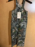 Red head Insulated Silent Hide Youth Bib, Medium, Appears New