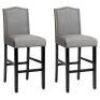 Set of 2 Bar Stools 30'' Upholstered Kitchen Chairs&nbsp;