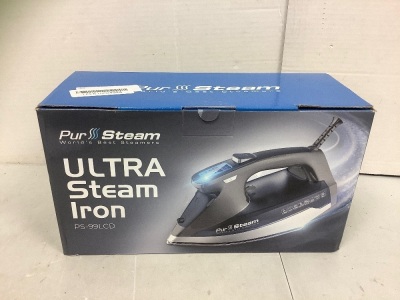 PurSteam Ultra Steam Iron, Powers Up, E-Commerce Return