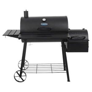 King-Griller Smokin' Ace 30-in W Black Barrel Charcoal Grill 