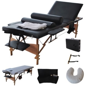 Costway 84" 3 Fold Portable Massage Facial Table 