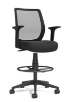 Essentials&trade; Mesh Back Fabric Drafting Stool, Appears New, Retail 116.99