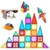 32-Piece Kids Mini Magnetic Tiles Educational STEM Toy Set w/ Carrying Case